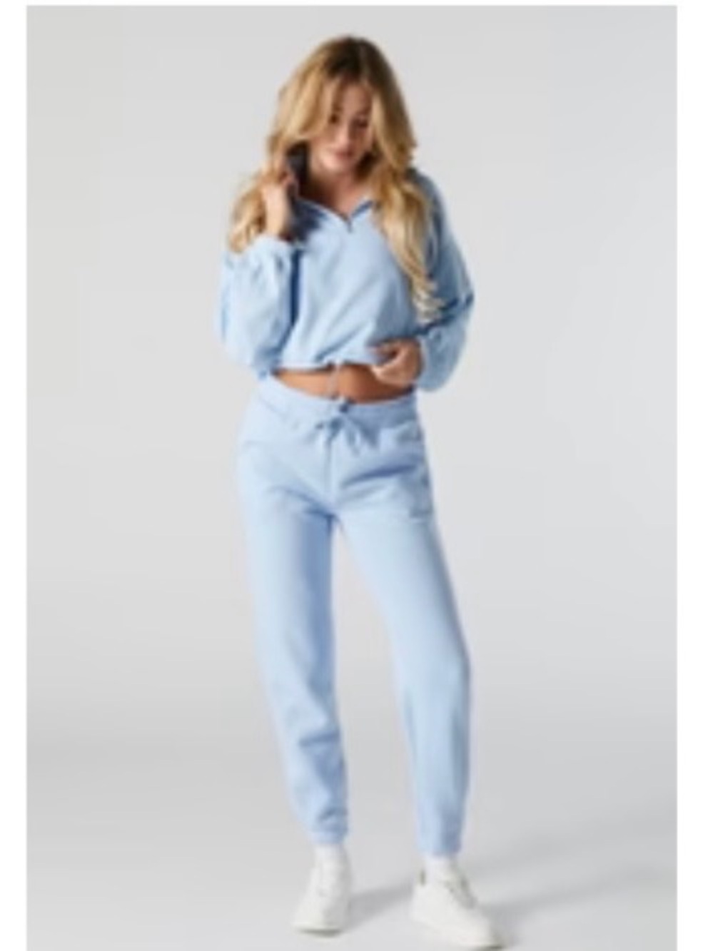 Forever 21 Light Blue Drawstring Jogger Pants
